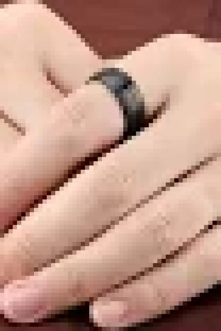 Chavin Erkek Mat Siyah Fırçalanmış Tungsten Yüzük Dm78 17