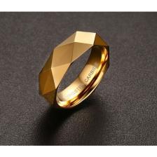 Chavin Bayan-Erkek Parlak Aynalı Gold Tungsten Yüzük Dm77 12