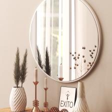 Dekoratif Yuvarlak Ayna Beyaz 60 Cm Antre Hol Wc beyaz 60 cm