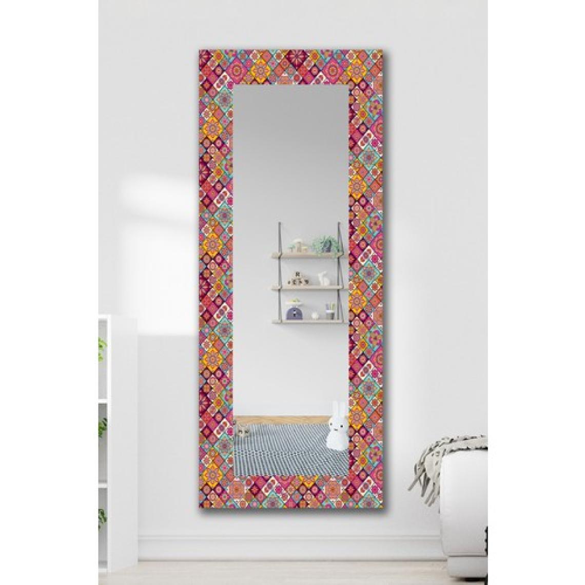 Hediyeler Kapında Pink Ethnic Dekoratif Boy Aynası 150X60CM