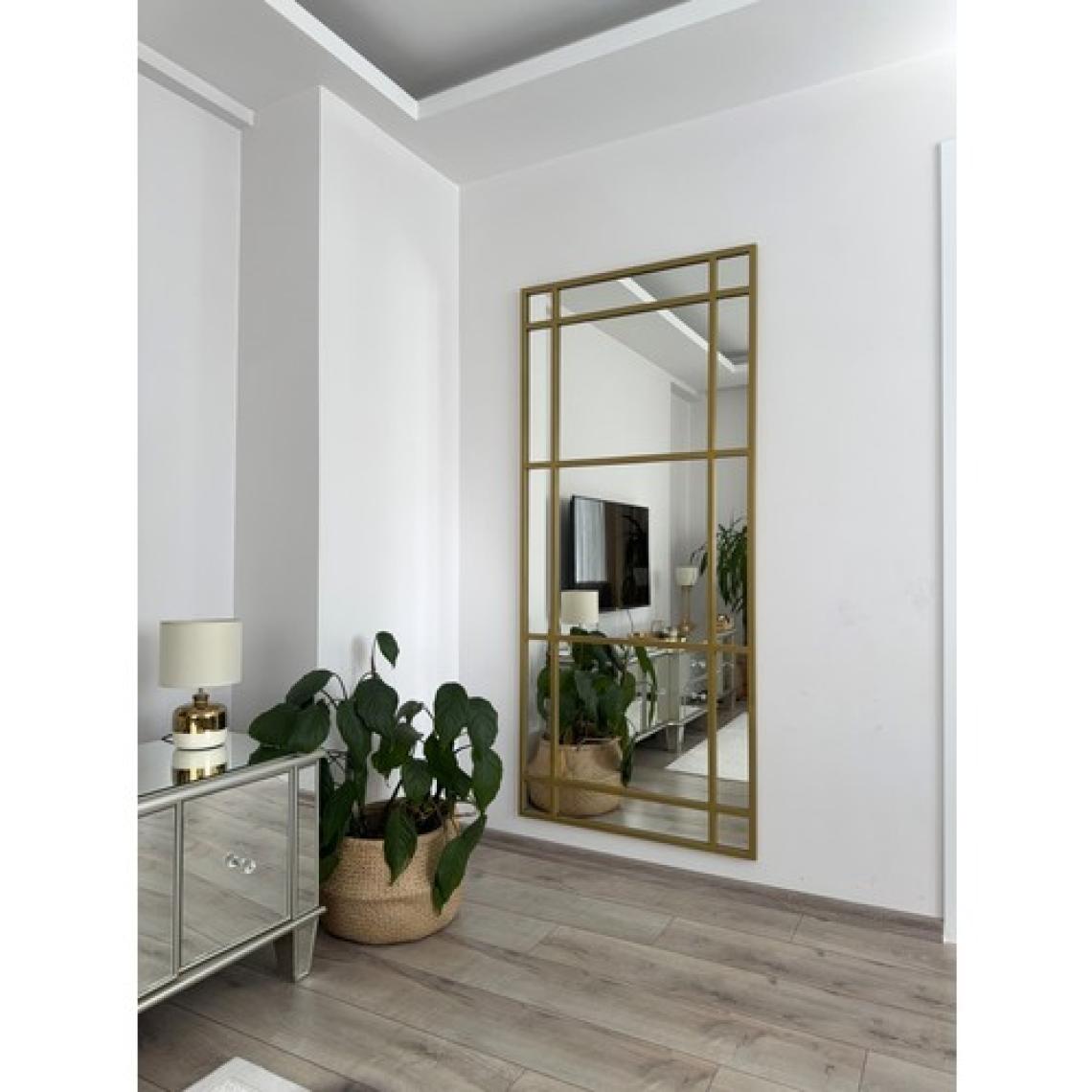 Effe Yapı Dekor Gold Metal Çerçeveli 180*80 cm Dekoratif Boy Aynası