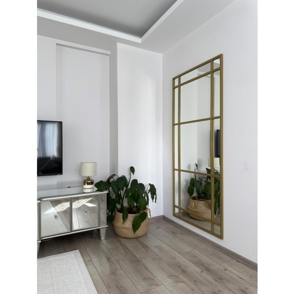 Effe Yapı Dekor Gold Metal Çerçeveli 180*80 cm Dekoratif Boy Aynası