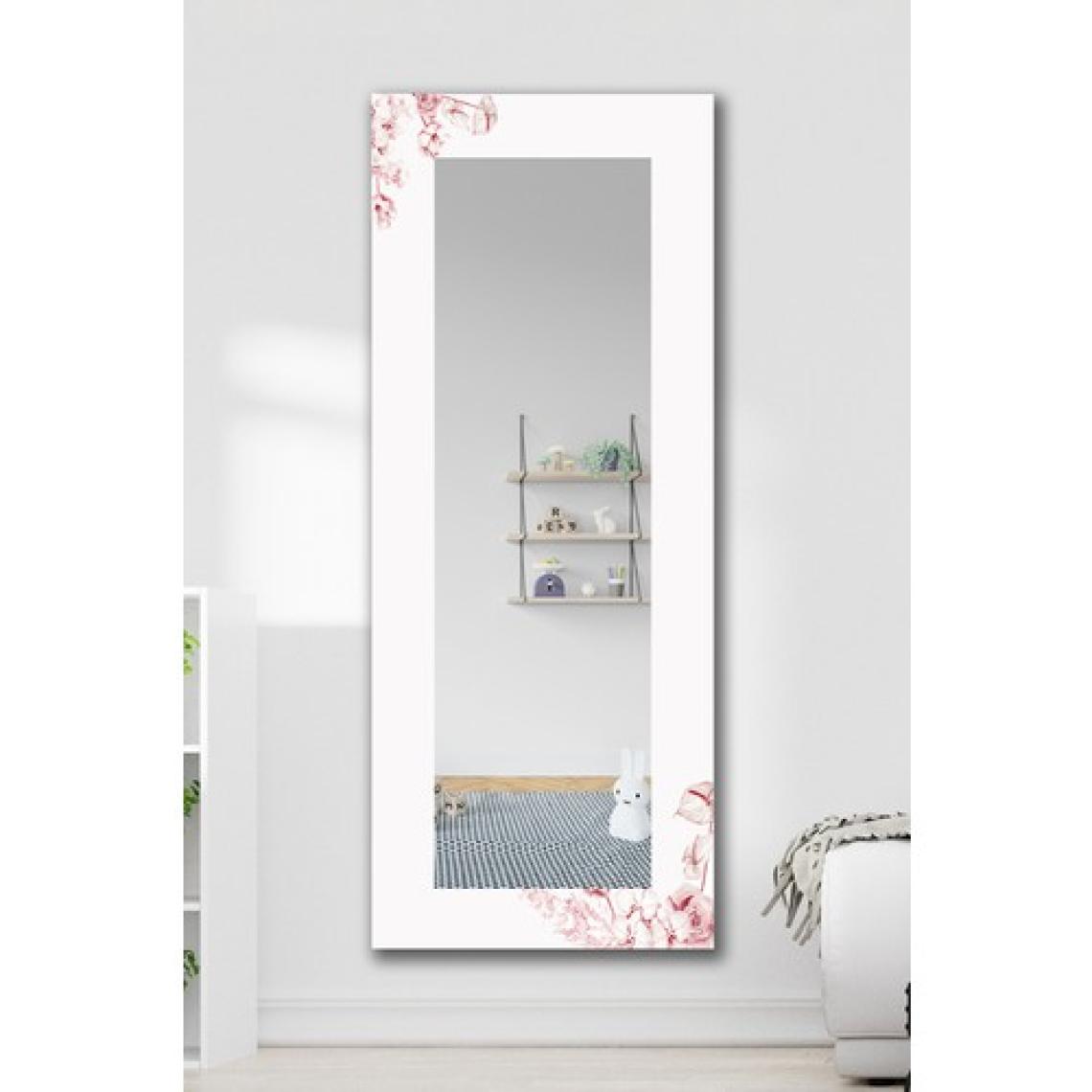 Hediyeler Kapında Floral Dekoratif Boy Aynası 150X60CM