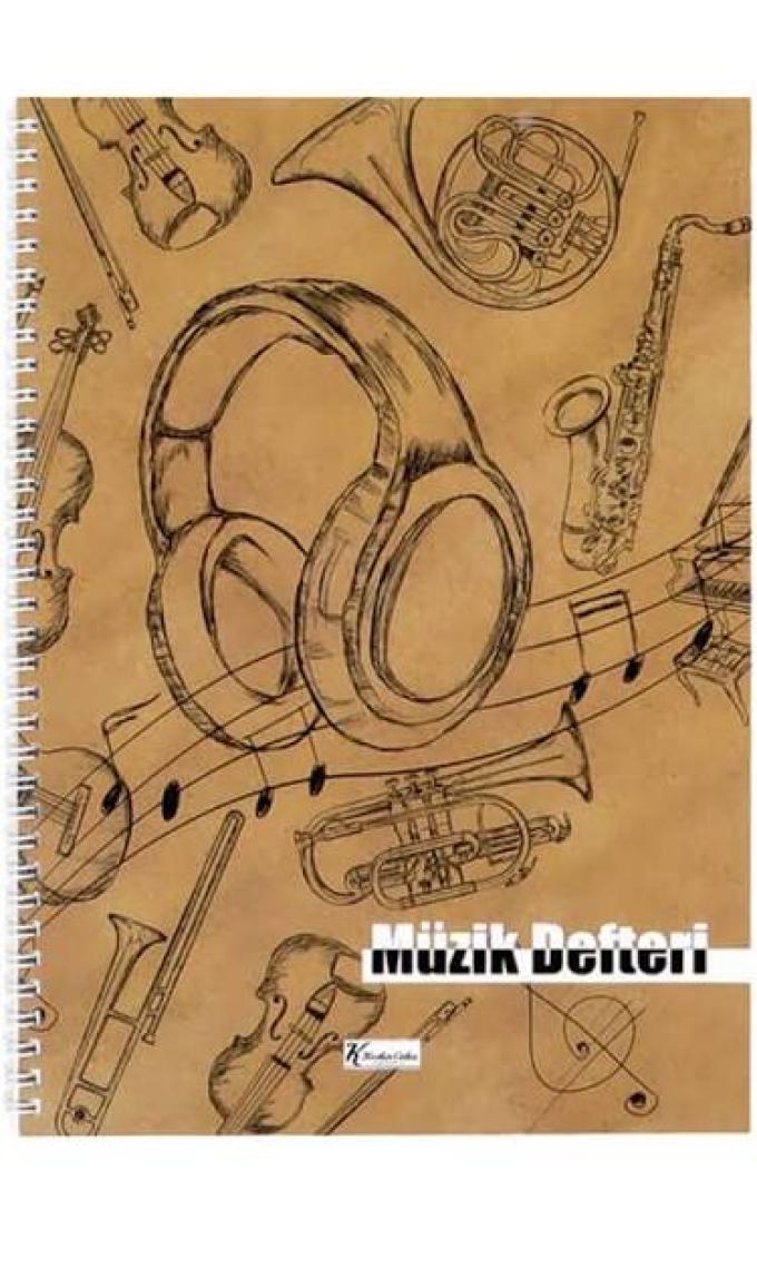 Keskin Spiralli Müzik Defteri Pp Kapak A4 60 Yaprak