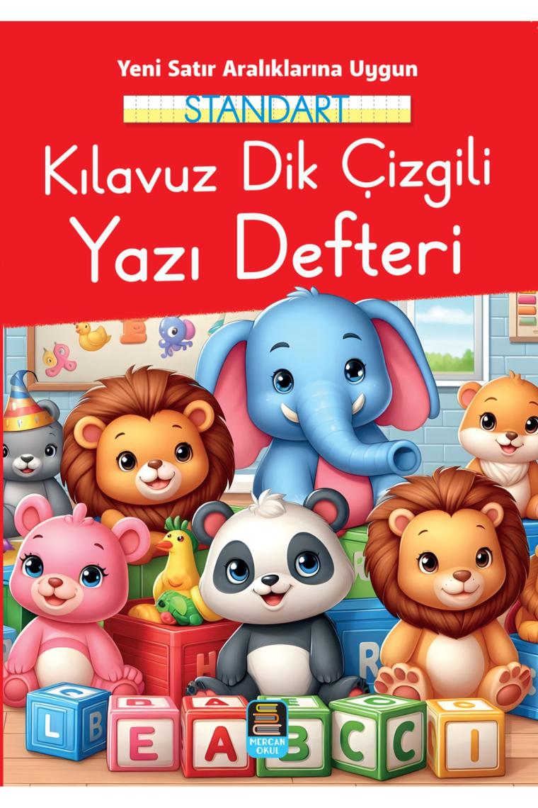 Mercan Okul Yayınları Standart Kılavuz Dik Çizgili Yazı Defteri
