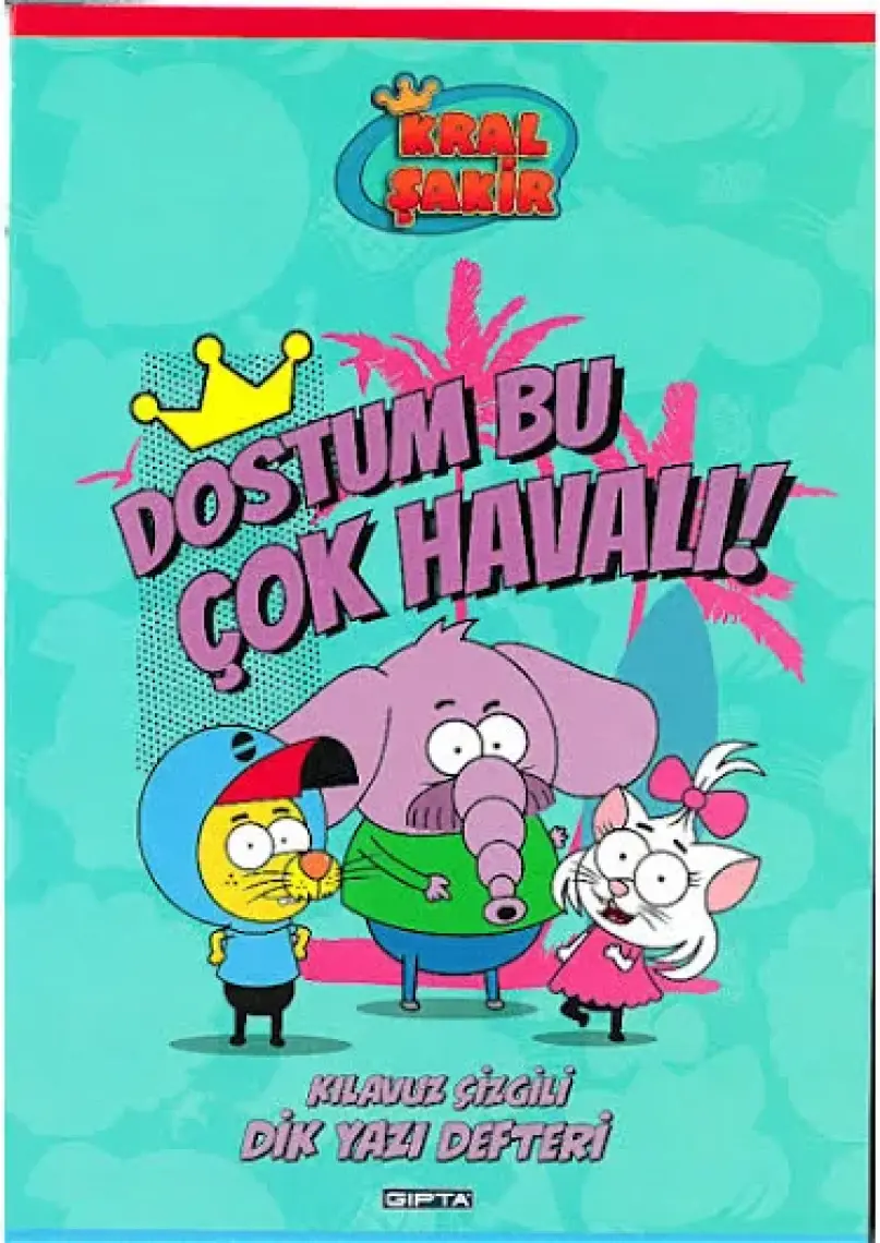 Gıpta Kral Şakir A4 Karton Kapak Dik Yazı Defteri 40  Yaprak