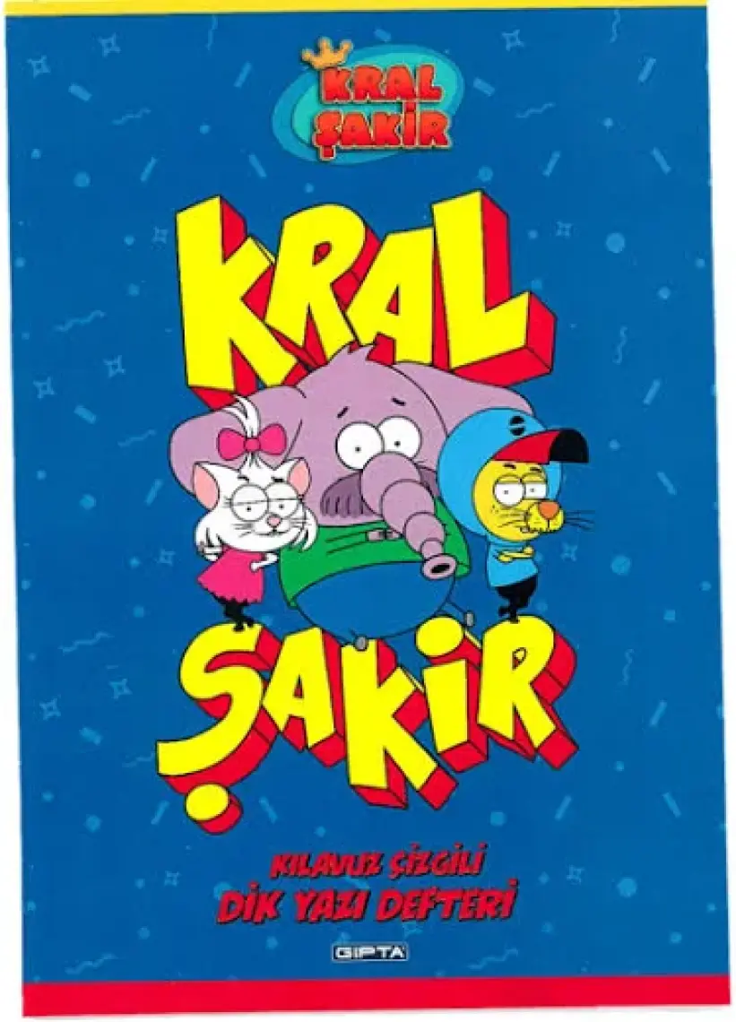 Gıpta Kral Şakir A4 Karton Kapak Dik Yazı Defteri 40  Yaprak