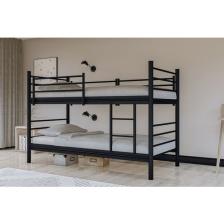 Metalia Gm 129 Level Ayrılabilir Çiftli Ranza Siyah 90X190