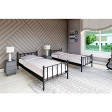 Metalia Gm 126 Ayrılabilir Siyah Çiftli Ranza 90 x 190
