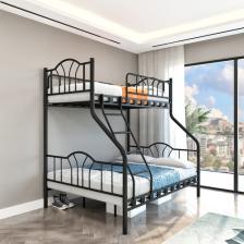Argimo İmaj 3 Kişilik Ebeveyn 3'lü Metal Ranza 90x200 & 140x200 Siyah