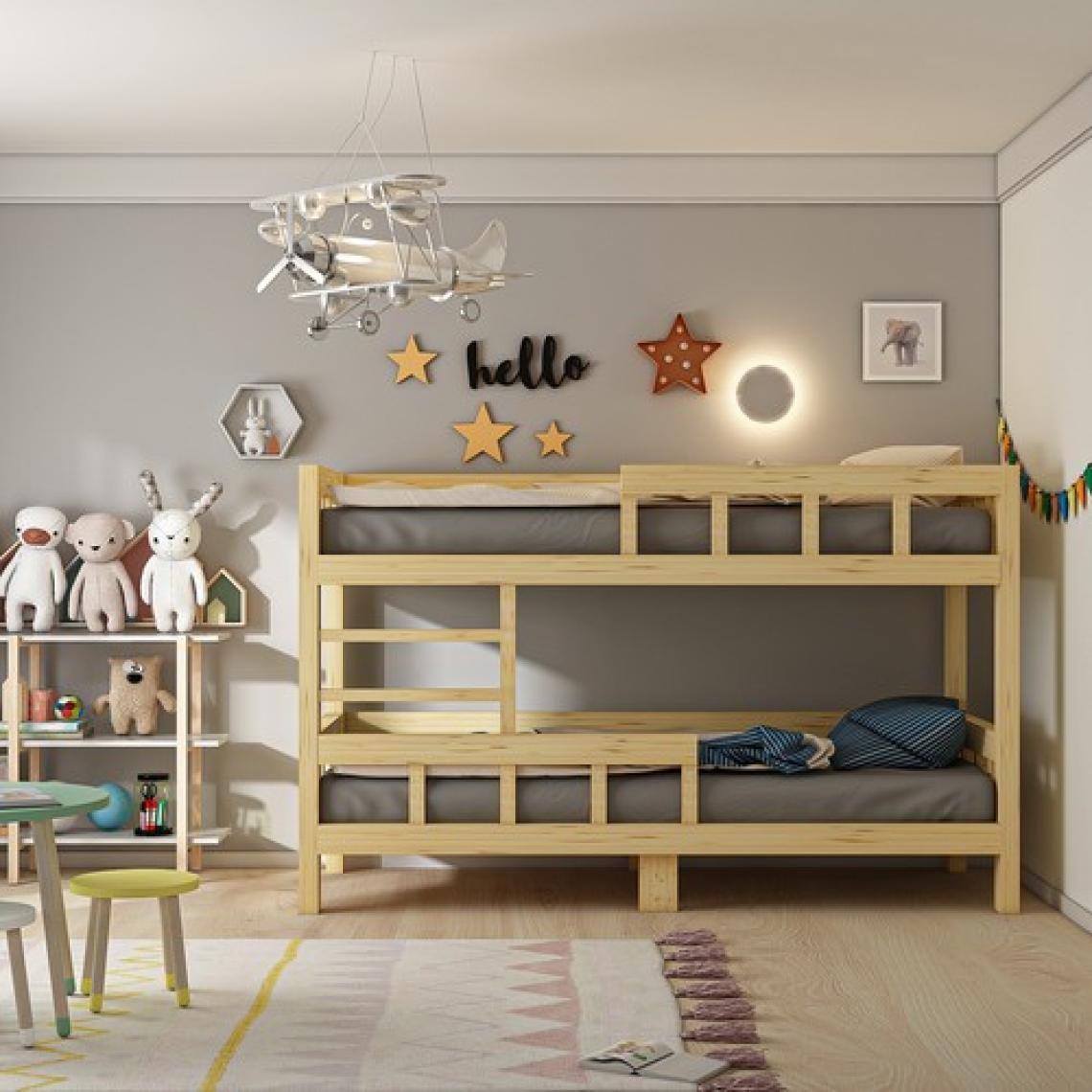 Givayo Wood's Stefani Montessori Yatak Ranza Doğal Ahşap