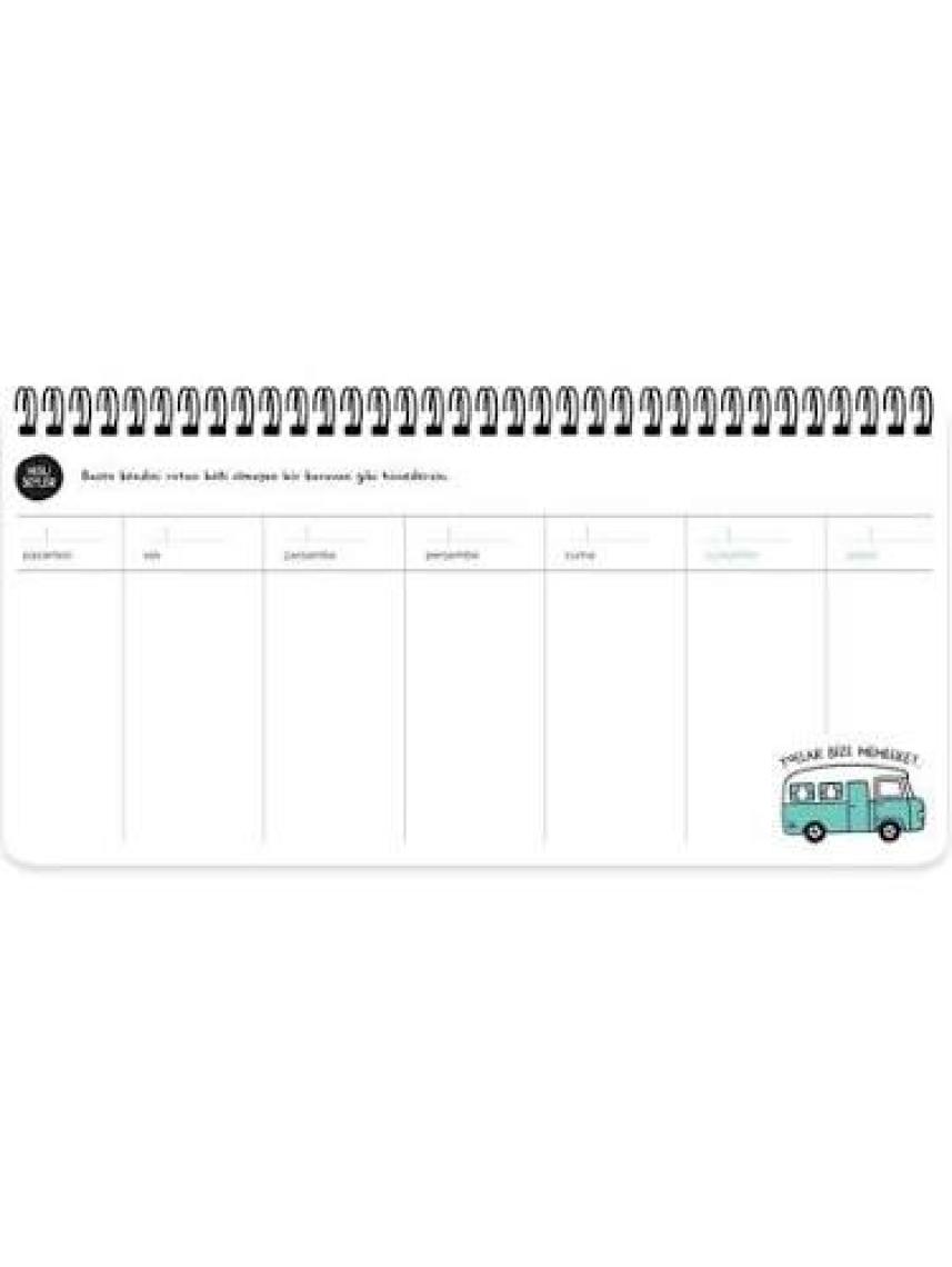 Keskin Color Hisli Şeyler 13x27 Stickerli Tarihsiz Haftalık Planner - Zirvedeyim Canım Duymuyorum