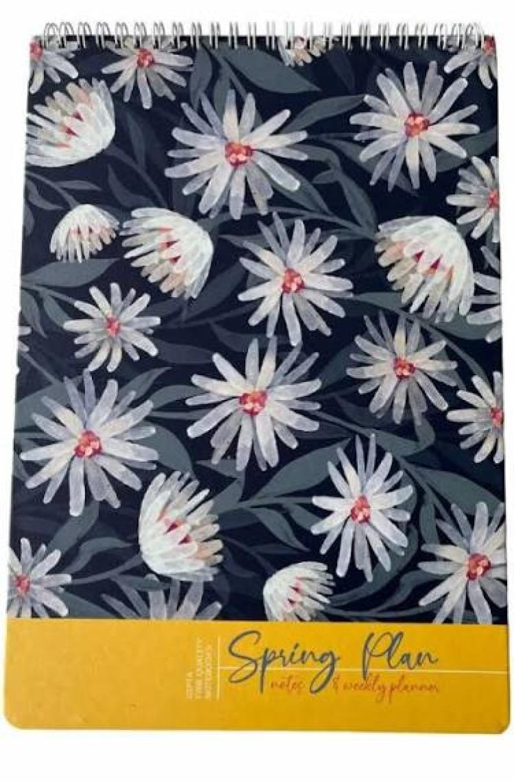 Gıpta 5684 Spring Plan Spiralli Haftalık Planlayıcı ve Çift Notluk A4 54 Yaprak
