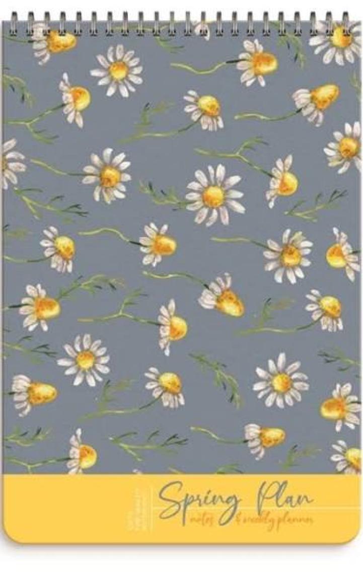 Gıpta 5684 Spring Plan Spiralli Haftalık Planlayıcı ve Çift Notluk A4 54 Yaprak
