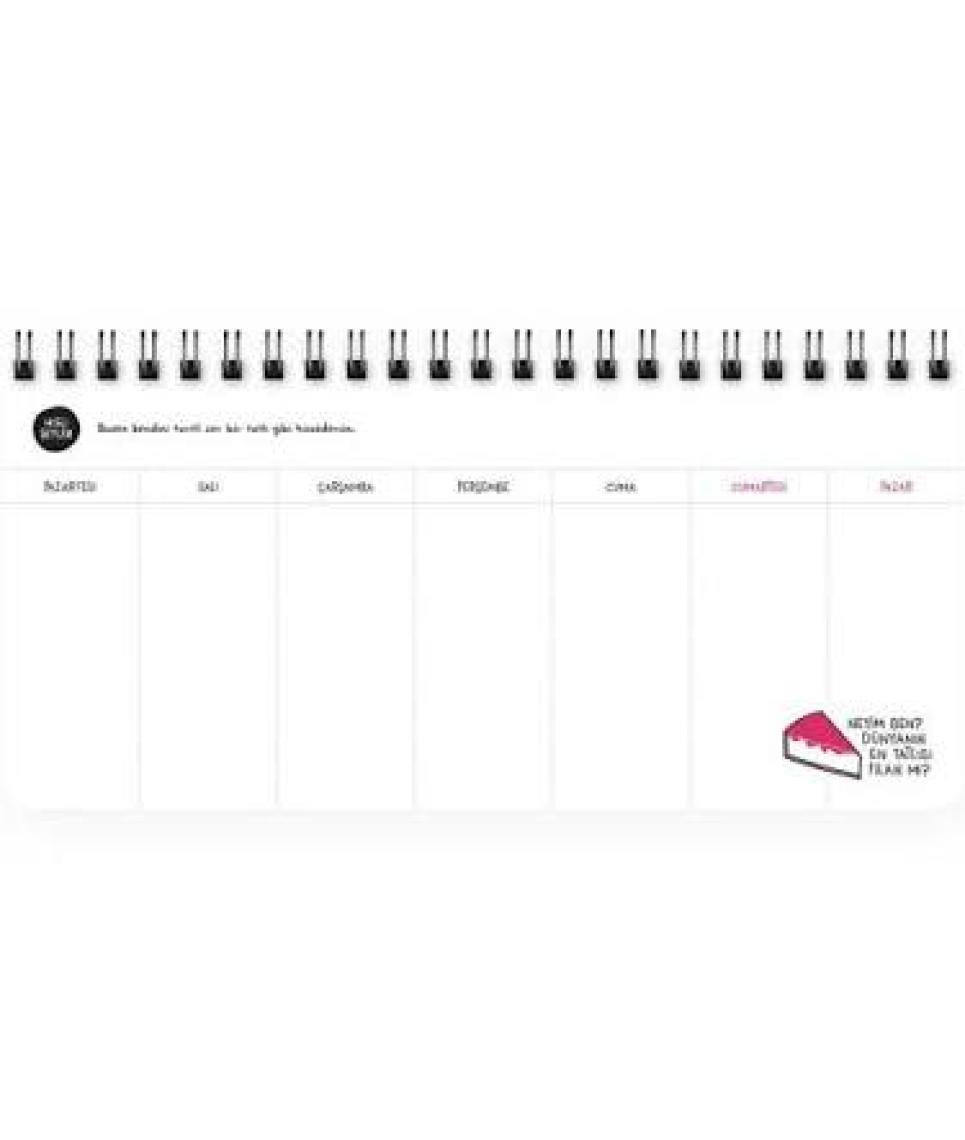 Keskin Color Hisli Şeyler Haftalık Planner - Akışına Bıraktım