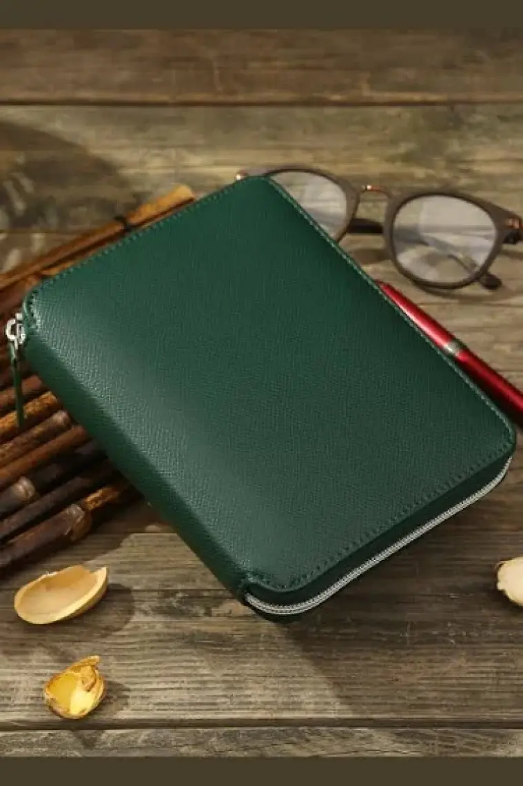 Victoria's Journals 123 0294 Victoria's Journals Zipper Folder Organizer Defter A6 Çizgili Yeşil