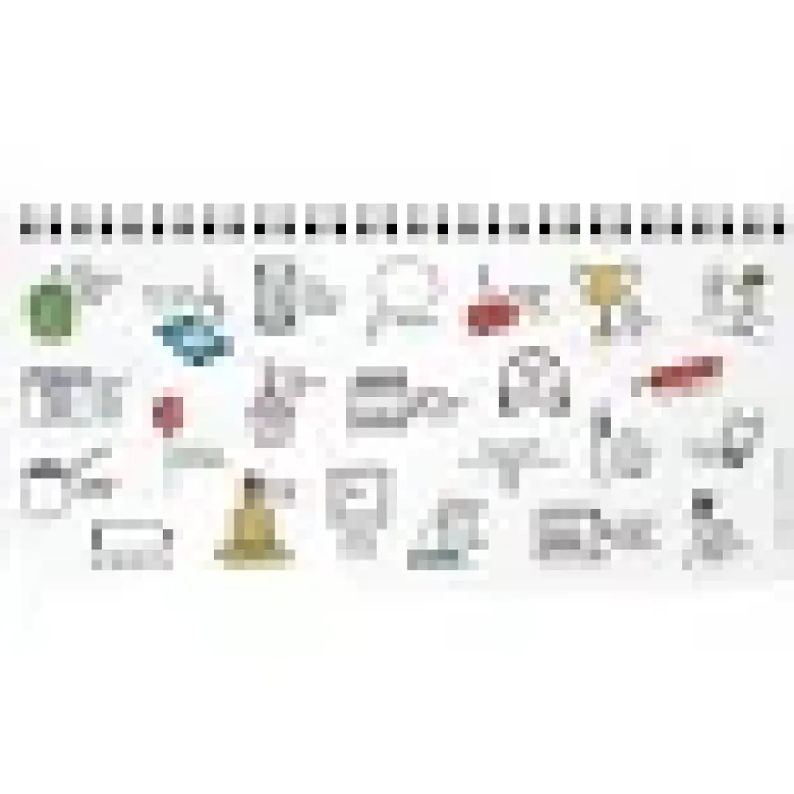 Keskin Color Hisli Şeyler Katlandığıma Değdi Spiralli Planner 13 x 27 cm