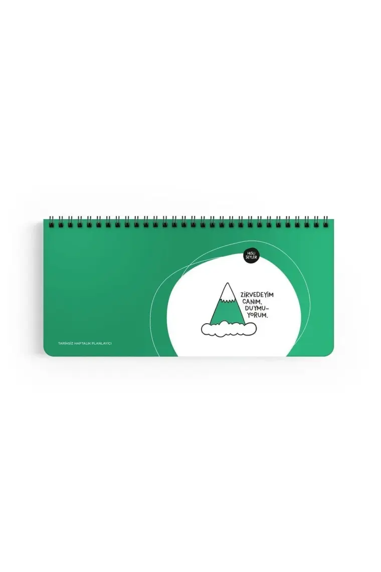 Keskin Color Zirvedeyim Canım Duymuyorum Hisli Şeyler Haftalık Planner 13 x 27 cm
