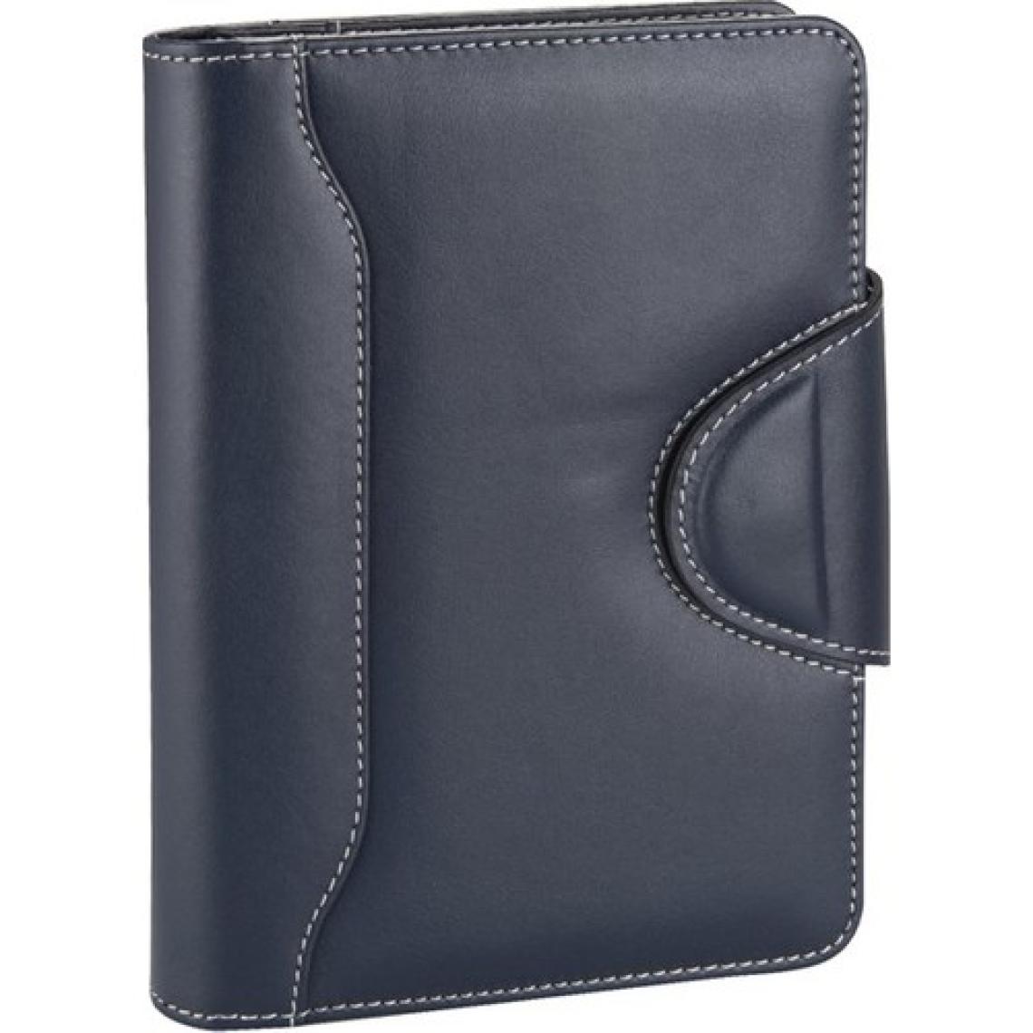 2K Diplomat Geniş Dilli Organizer Kareli Defterli 14 x 20 cm Lacivert