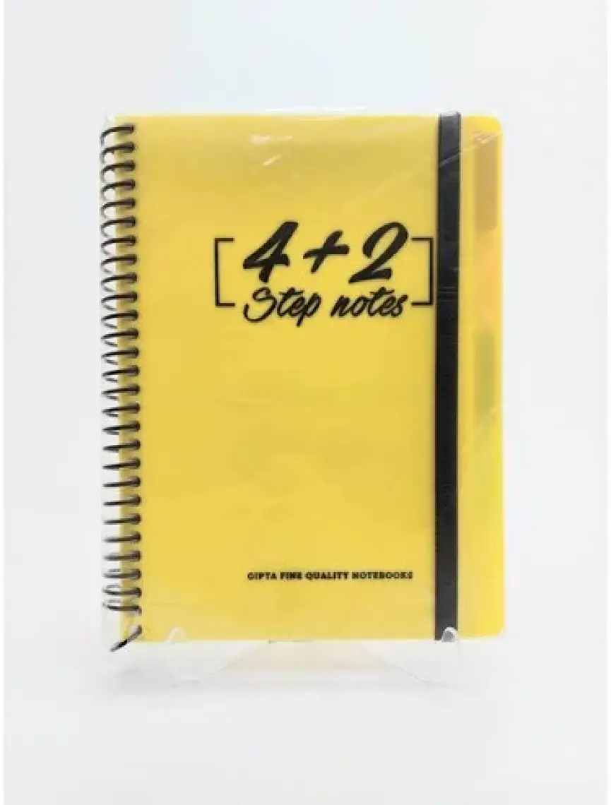 Gıpta Step (17x24) 150 Yp. Plas. 6 Seperatörlü Defter (1272) 4 Kareli + 2 Çizgili Bölüm