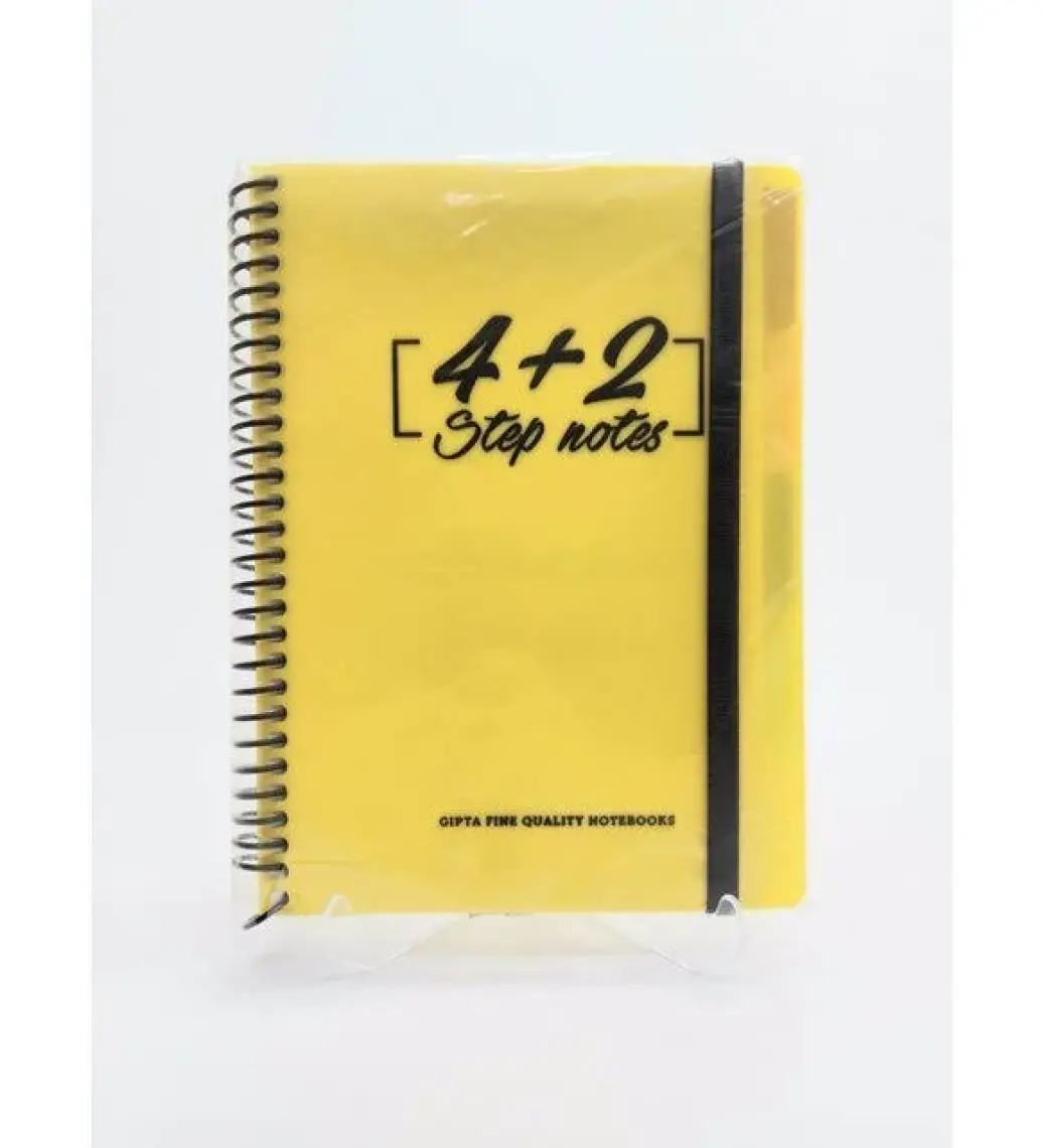 Gıpta Step (17x24) 150 Yp. Plas. 6 Seperatörlü Defter (1272) 4 Kareli + 2 Çizgili Bölüm