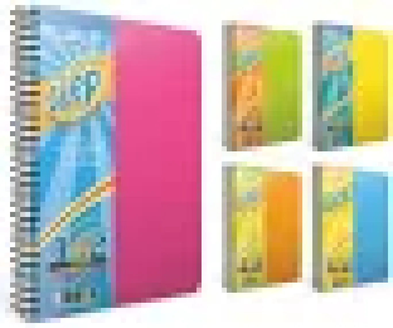 Gıpta Step (17x24) 150 Yp. Plas. 6 Seperatörlü Defter (1272) 4 Kareli + 2 Çizgili Bölüm