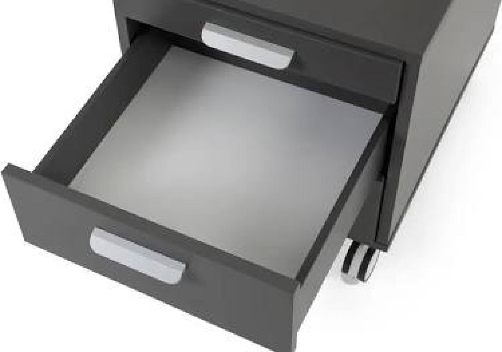 Creo Mobili Home Ofis Depolama ve Oturma Alanı Sunan Keson - Taşıma kap. 100kg, Antrasit/Sarı - Vega