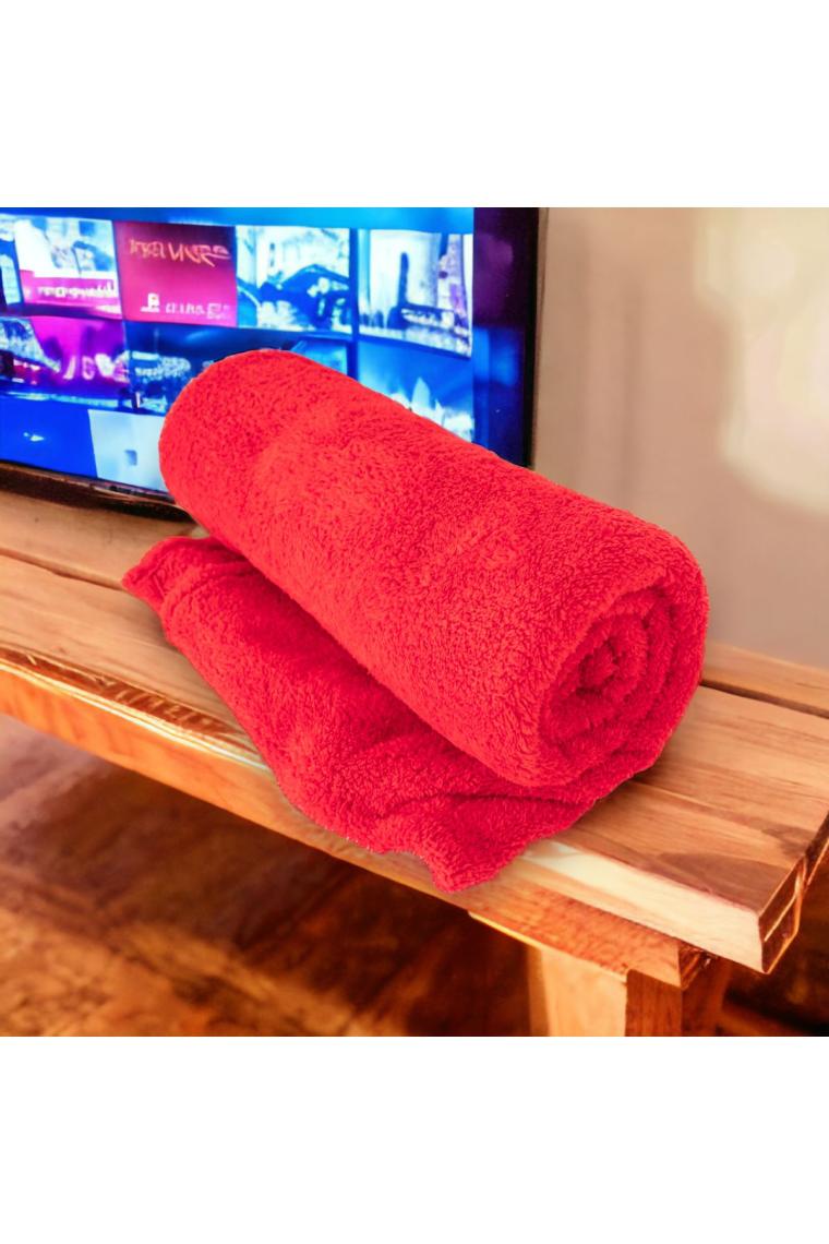 Wellsoft Tek Kişilik Tv Battaniyesi(btnytv-06-Kırmızı)