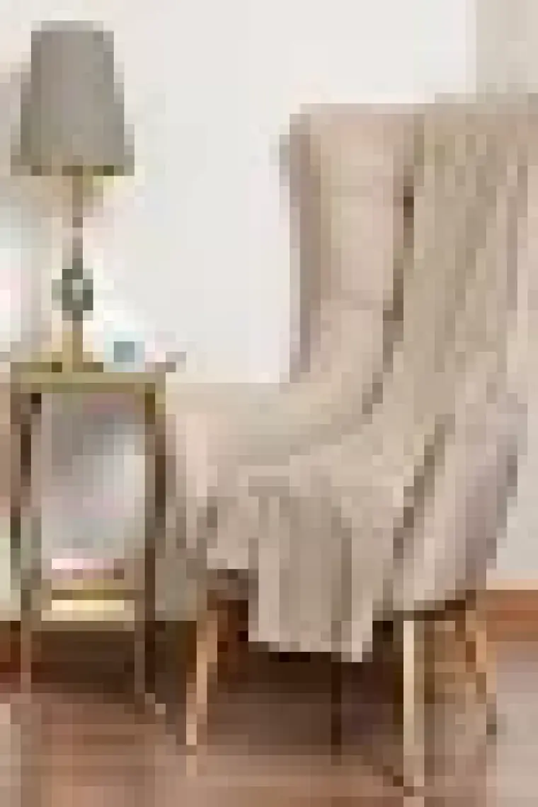 Velerde Home Standart Boy | Kolları kapamaz | Şönil Çift Taraflı Kaymaz Koltuk Örtüsü | Çekyat Örtüsü | Koltuk Şalı | Renk : Kum
