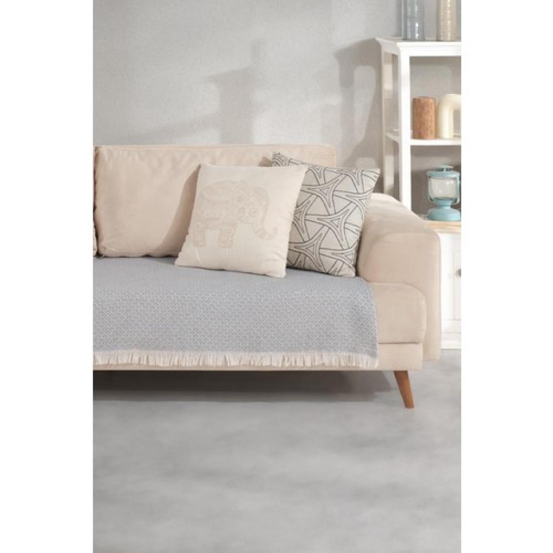 Znp Home Halfy | Koltuk Örtüsü 100X210 cm | Natural Pamuklu Koltuk Şalı | Çekyat Örtüsü