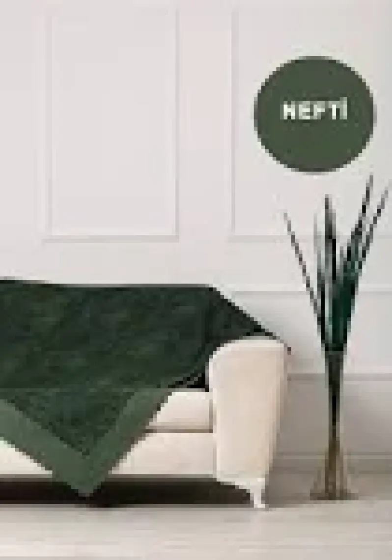 Velerde Home Vessel Çift Taraflı Çekyat Koltuk Örtüsü Şalı