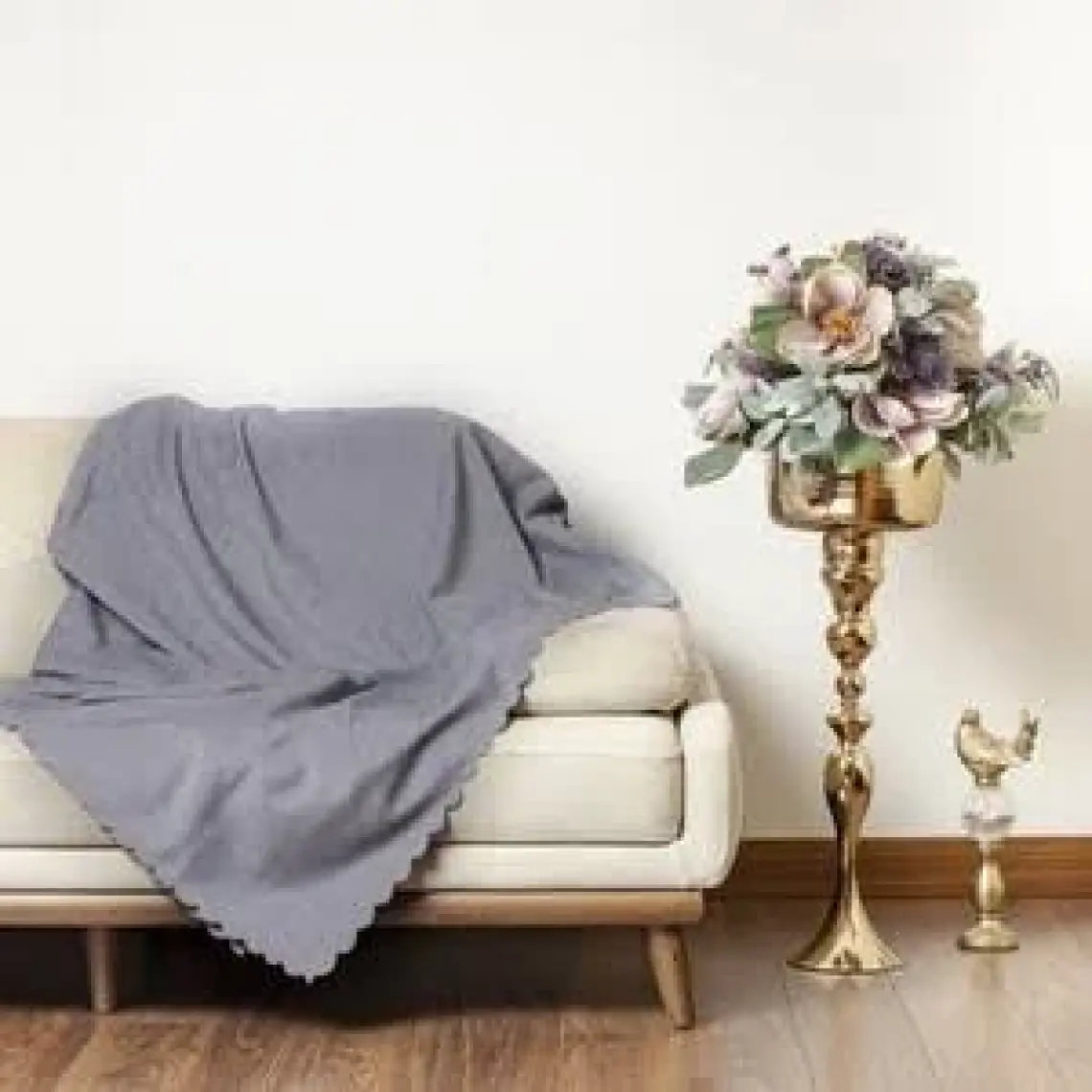 Velerde Home Standart Boy | Kolları kapamaz | Şönil Çift Taraflı Kaymaz Koltuk Örtüsü | Çekyat Örtüsü | Koltuk Şalı | Renk : Antrasit