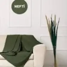 Velerde Home Standart Boy | Kolları kapamaz | Şönil Çift Taraflı Kaymaz Koltuk Örtüsü | Çekyat Örtüsü | Koltuk Şalı | Renk : Nefti