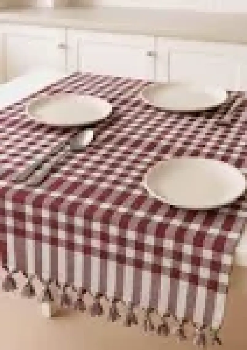 Mira Home 170 x 170 Pötikare Yer Sofra Bezi Piknik Masa Örtüsü Saçaklı