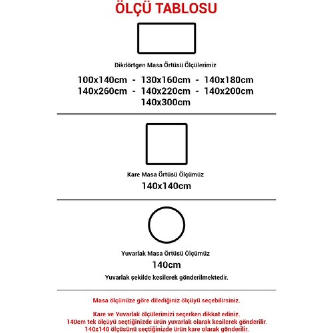 Dede Ev Tekstil Elyaf Astarlı Silinebilir Pvc Muşamba Masa Örtüsü 50-D Mrlketen