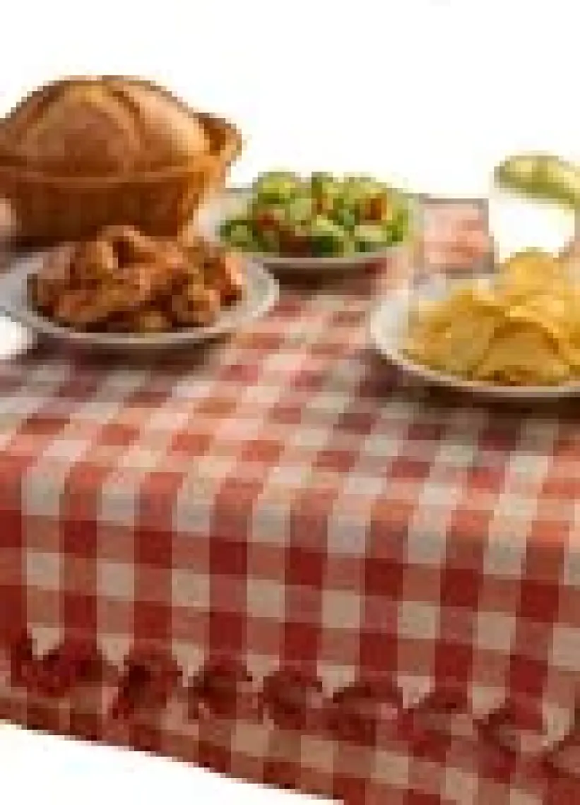 Mira Home 150X150 cm Kareli Yer Sofra Bezi Piknik Masa Örtüsü Saçaklı