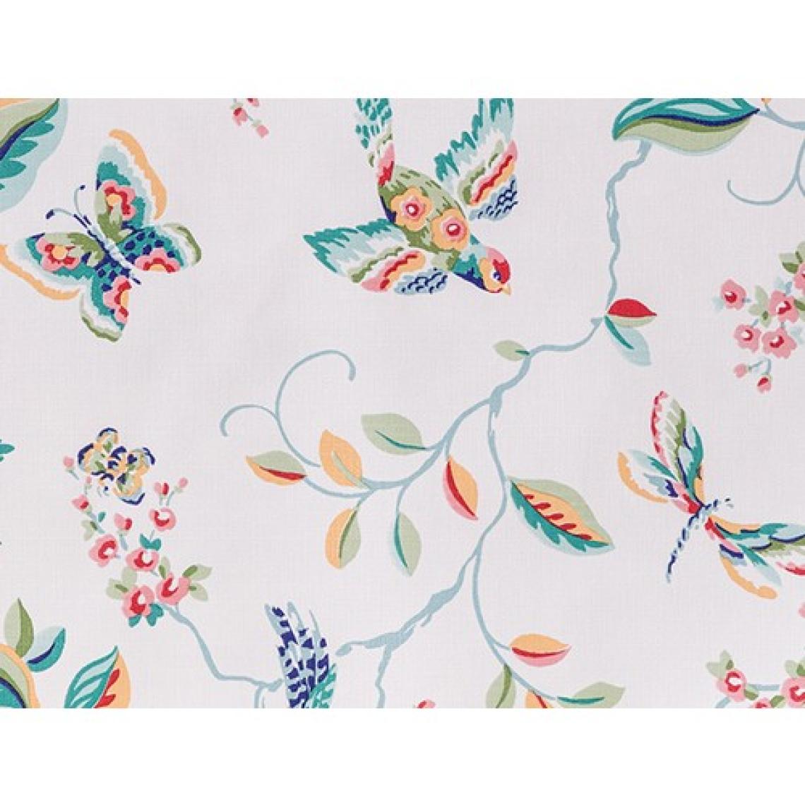 Madame Coco Violet PVC Masa Örtüsü - Beyaz - 140x140 cm