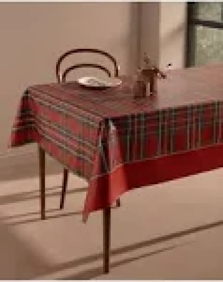 Madame Coco Andray Pvc Masa Örtüsü - Kırmızı - 140X140 cm