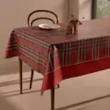 Madame Coco Andray Pvc Masa Örtüsü - Kırmızı - 140X140 cm