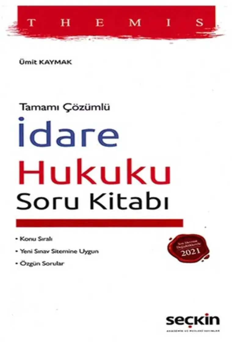 Tamamı Çözümlü Themıs Idare Hukuku Soru Kitabı Konu Sıralı – Yeni Sınav Sistemine Uygun – Özgün Sorular