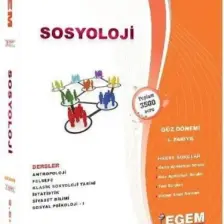 Egem Eğitim Yayınları AÖF 2. Sınıf Sosyoloji Konu Anlatımlı Soru Bankası-Güz Dönemi(3. Yarıyıl)