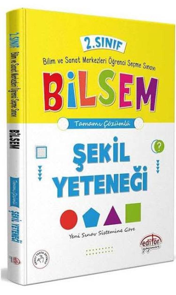 Editör Yayınları 2. Sınıf Bilsem Tamamı Çözümlü Şekil Yeteneği