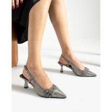 Alemdar Shoes Vera Platin Topuklu Kadın Ayakkabı