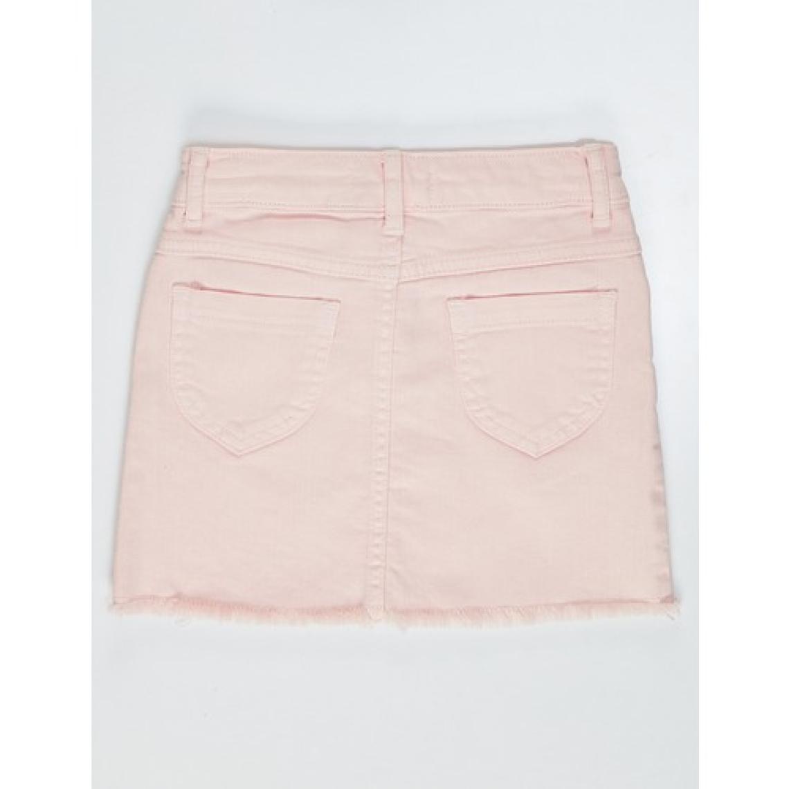 Denokids Pembe Denim Mini Kız Çocuk Etek