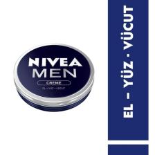 MEN Erkek Creme 75ml, Yoğun Nemlendirici, Yağlı ve Yapışkan His Bırakmaz, Hızlı Emilir, El Vücut Yüz