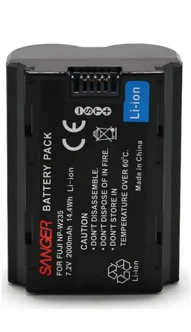 Sanger Fujifilm NP-W235 Batarya Uyumlu Şarj Cihazı