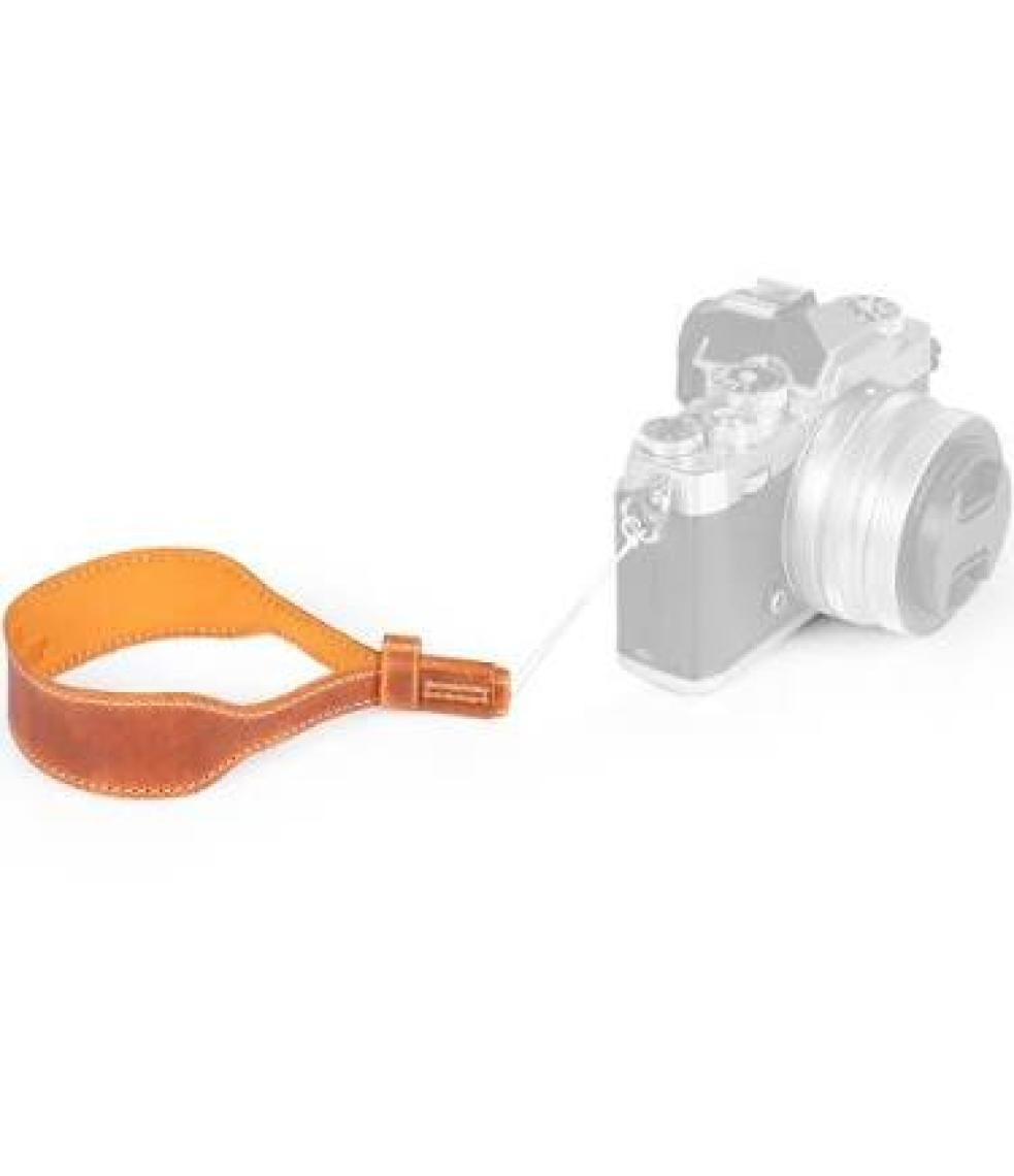 Megagear Hakiki Deri Fotoğraf Makinesi Bilek Kayışı - Mavi