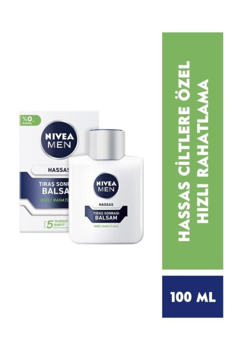 MEN Erkek Tıraş Sonrası Balsam 100ml, Hassas Ciltlere Özel Hızlı Rahatlatma, Konforlu Tıraş Deneyimi