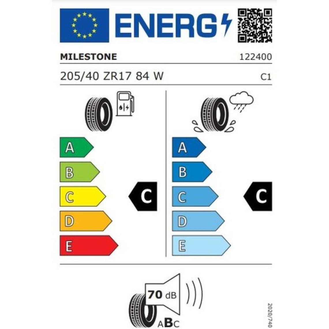 Milestone 205/40 R17 Tl 84W Reınf. Carmıle Sport Oto Yaz Lastiği ( Üretim Yılı: 2024 )