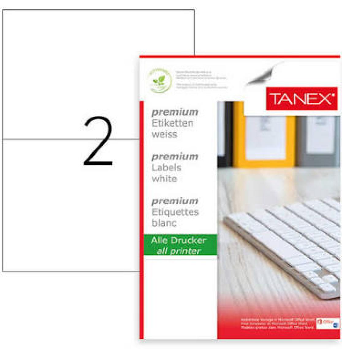 Tanex 210 x 148,5 Mm Laser Etiket Tw-2102
